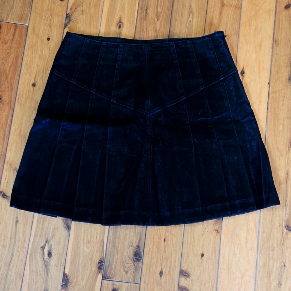 Free People Vegan Suded Skirt